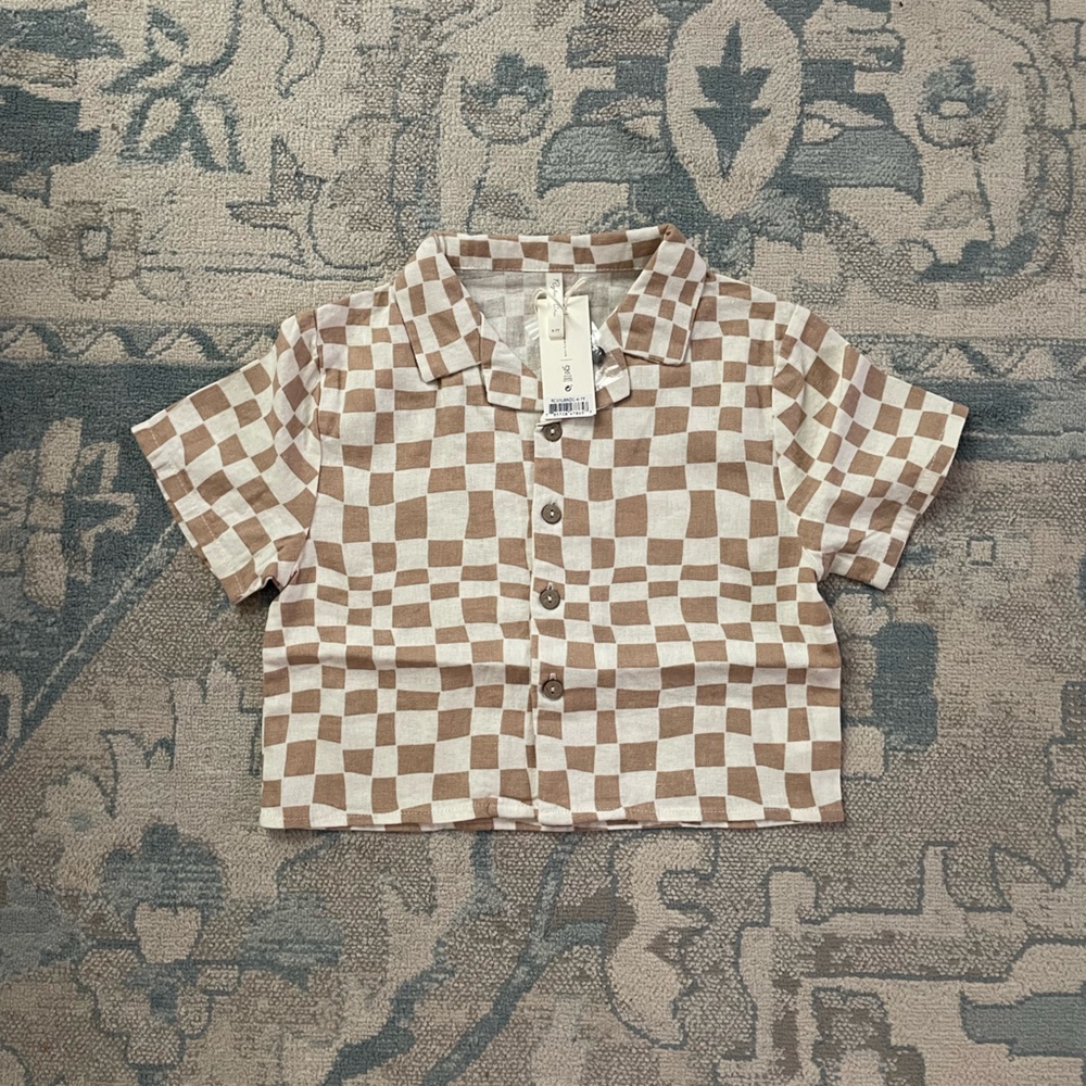 Rylee & Cru Checkered Miley Top